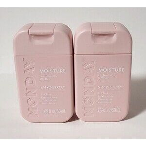 MONDAY Moisture Shampoo & Conditioner For Normal To Dry Hair 1.69 fl oz NEW